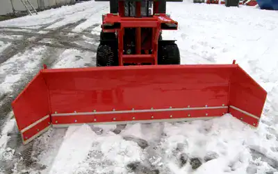 Schnee räumen mit Grünig Schneeräumschild